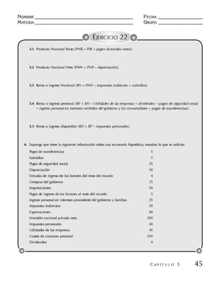 Macroeconomia ejercicios practicos - florez y ramos
