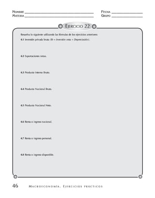 Macroeconomia ejercicios practicos - florez y ramos