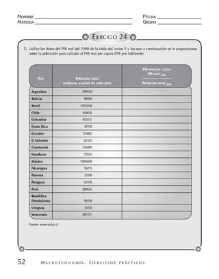 Macroeconomia ejercicios practicos - florez y ramos