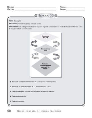 Macroeconomia ejercicios practicos - florez y ramos