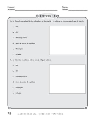 Macroeconomia ejercicios practicos - florez y ramos