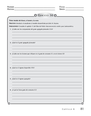 Macroeconomia ejercicios practicos - florez y ramos