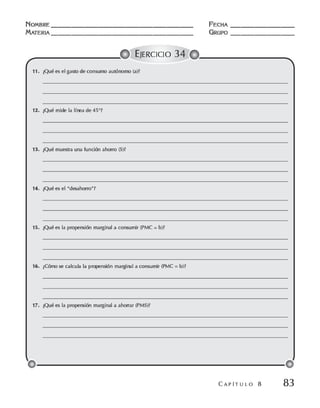 Macroeconomia ejercicios practicos - florez y ramos