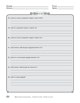 Macroeconomia ejercicios practicos - florez y ramos