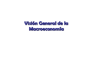Visión General de la Macroeconomía 