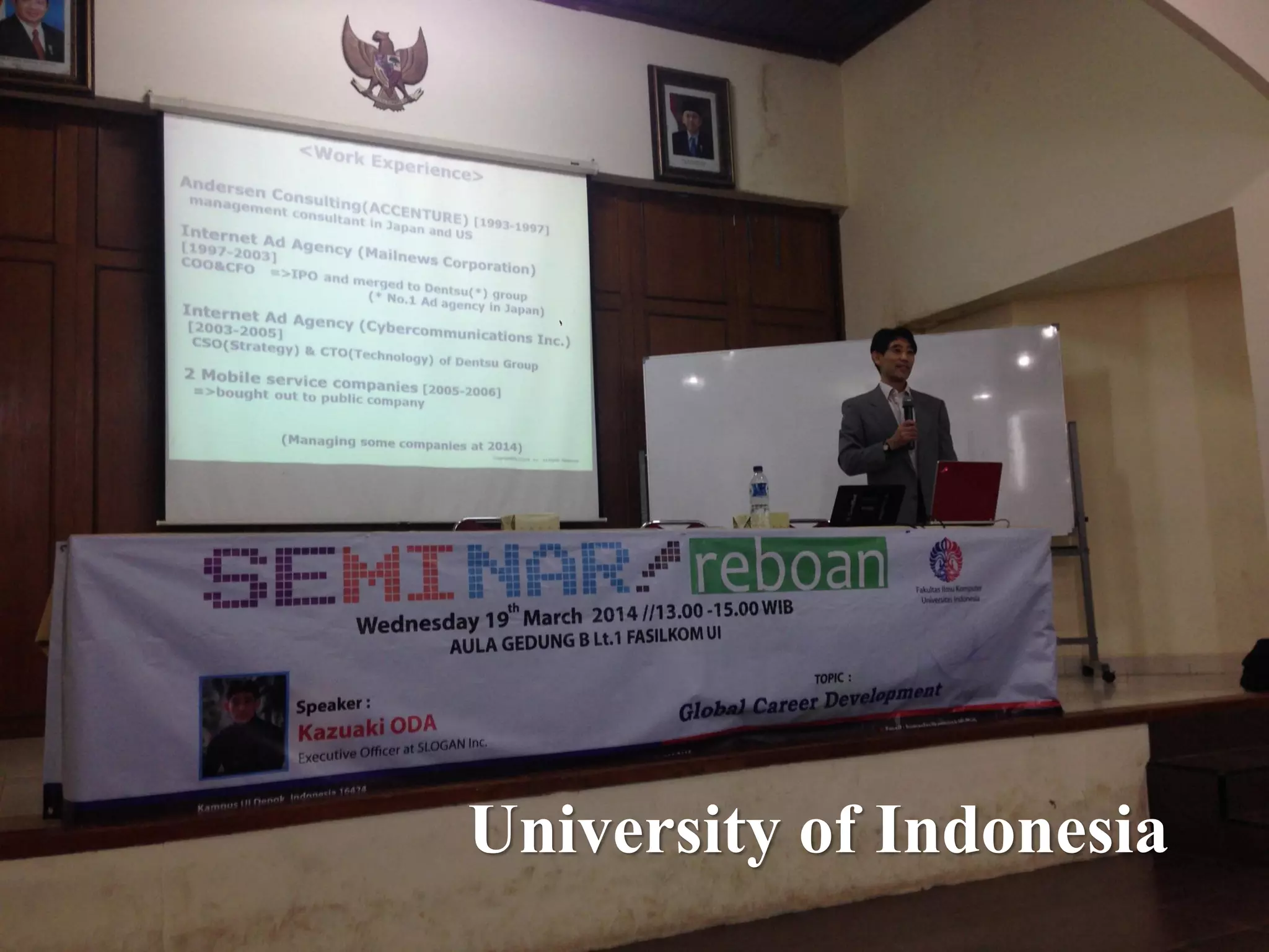 Copyright © K Consulting All Rights Reserved.
University of Indonesia
 