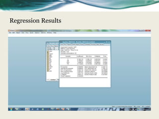 Regression Results
 
