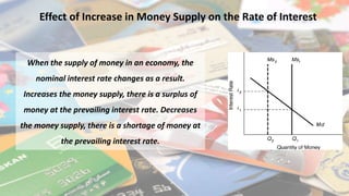 When the supply of money in an economy, the
nominal interest rate changes as a result.
Increases the money supply, there i...