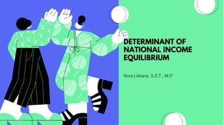 DETERMINANT OF
NATIONAL INCOME
EQUILIBRIUM
Nora Listiana, S.S.T., M.IT
 