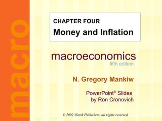 CHAPTER FOUR Money and Inflation 