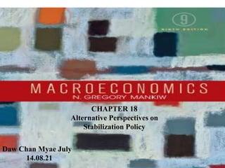 Chapter Fifteen 1
CHAPTER 18
Alternative Perspectives on
Stabilization Policy
Daw Chan Myae July
14.08.21
 