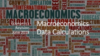 Macroeconomics
Data Calculations
Economics
Revision
June 2018
 