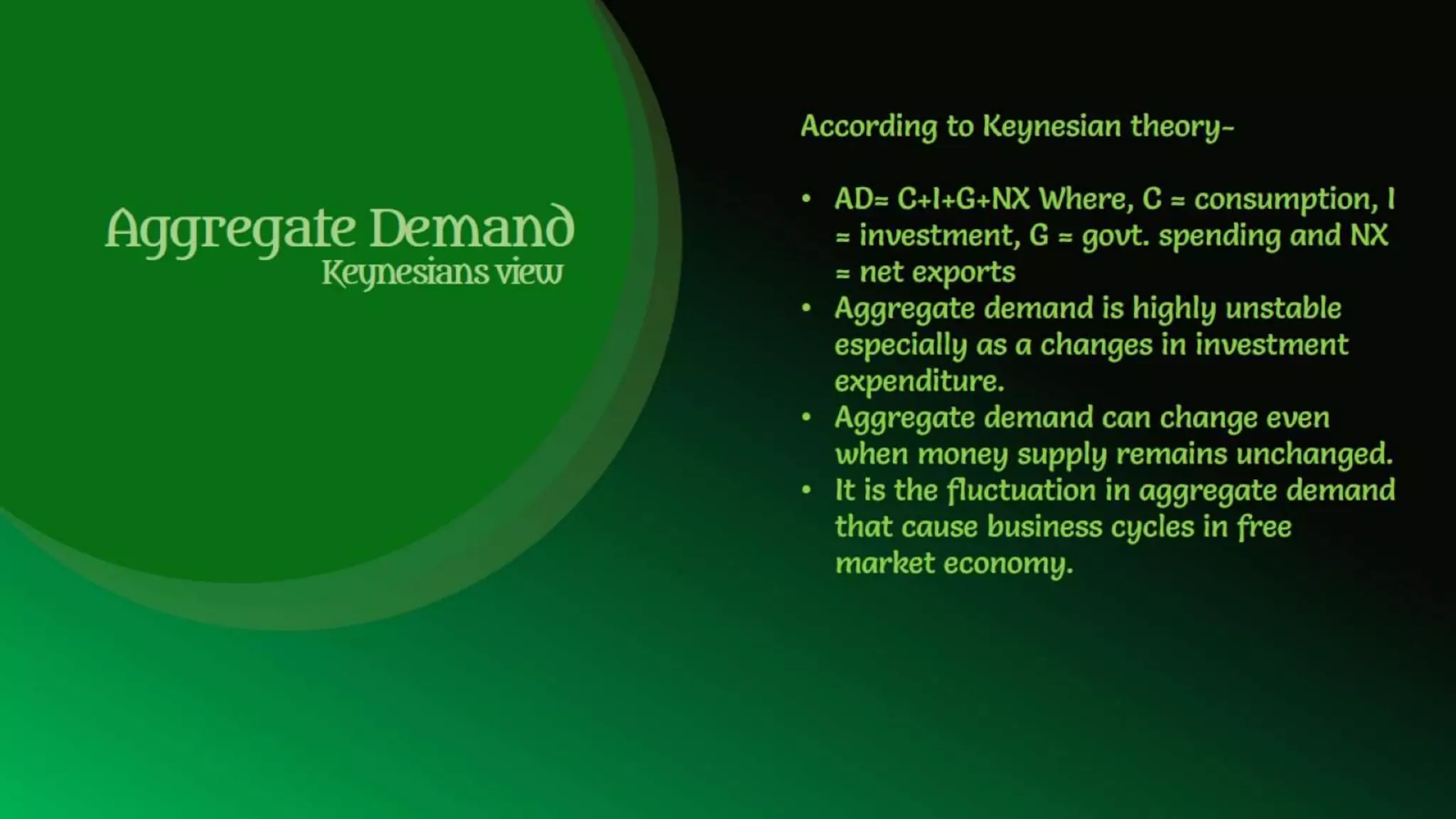 An overview on the difference between classical theory and Keynesian theory