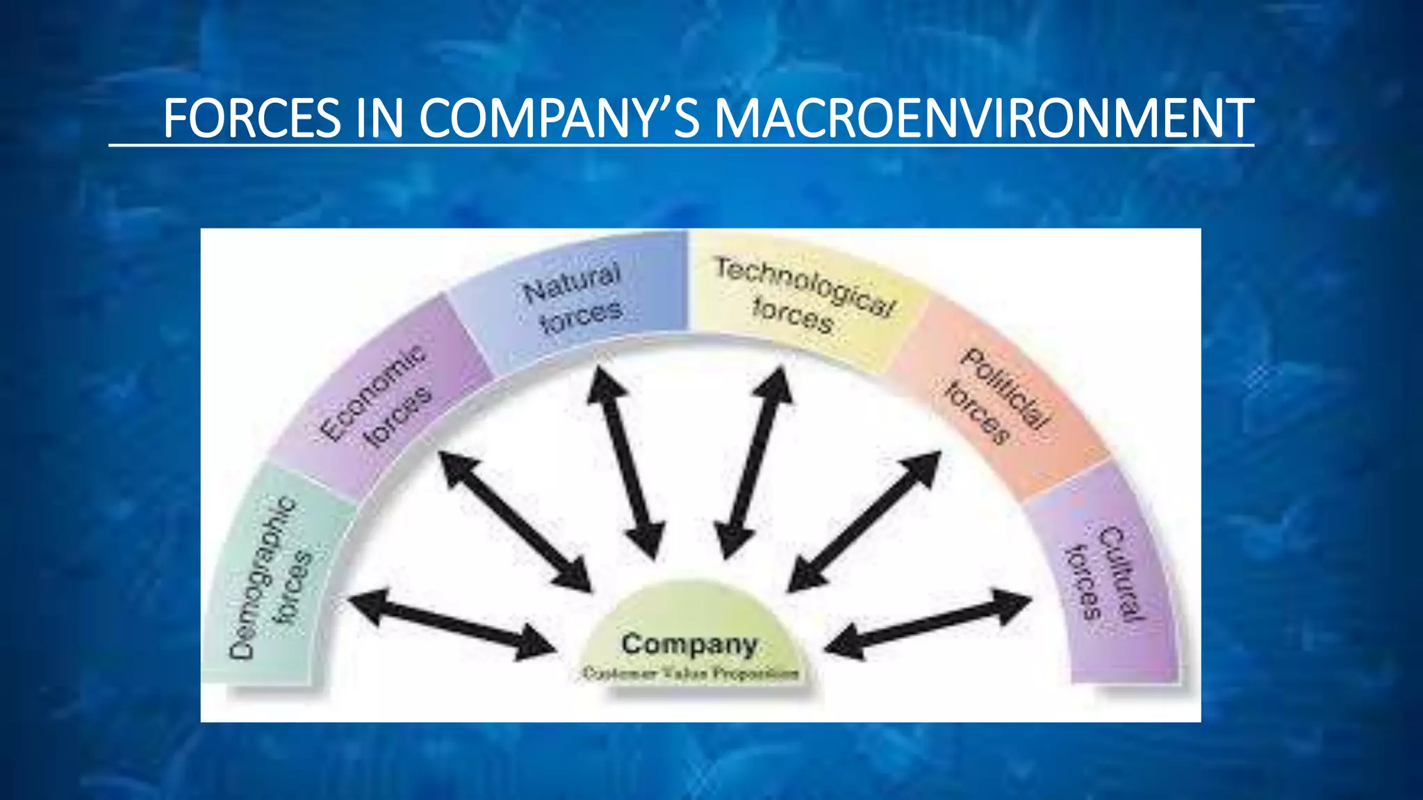 FORCES IN COMPANY’S MACROENVIRONMENT 
 