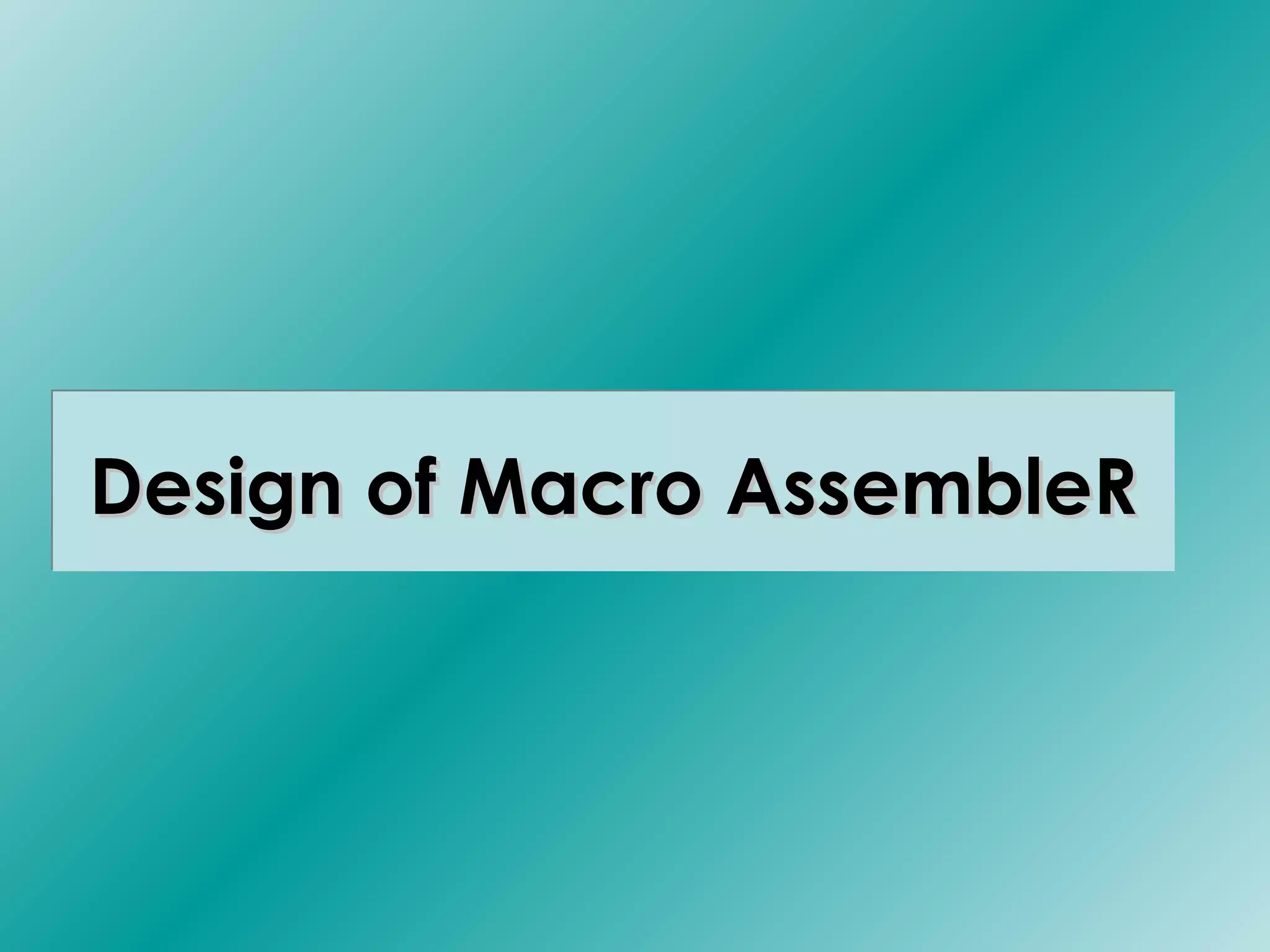 Macros in system programing | PPT