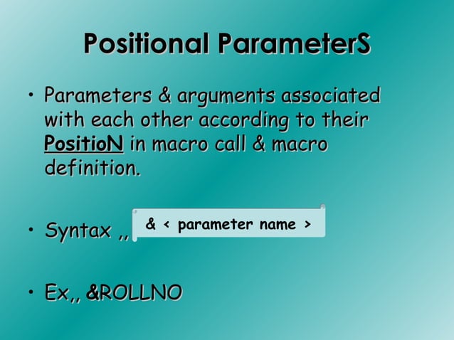 Macros in system programing | PPT