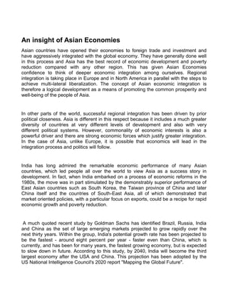 Macro Economics Outlook