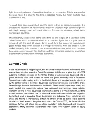 Macro Economics Outlook