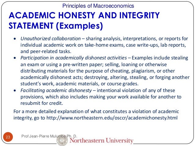 Academic honesty essay