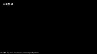 차이점 #2
이미지 출처: https://www.timc.dev/posts/understanding-swift-packages/
 