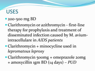 Macrolides | PPTX
