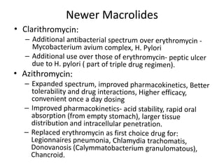 Newer Macrolides
 