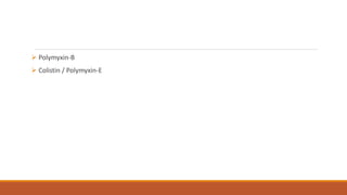 Macrolides, Aminoglycosides, Polyene & polypeptide antibiotics.pptx