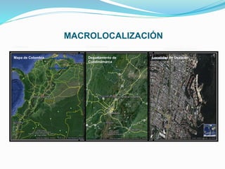 MACROLOCALIZACIÓN
Localidad de Usaquén
CundinamarcaColombia
Localidad de UsaquénDepartamento de
Cundinamarca
Mapa de Colombia
 