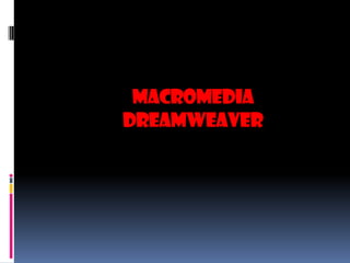 MacromediaDreamweaver 