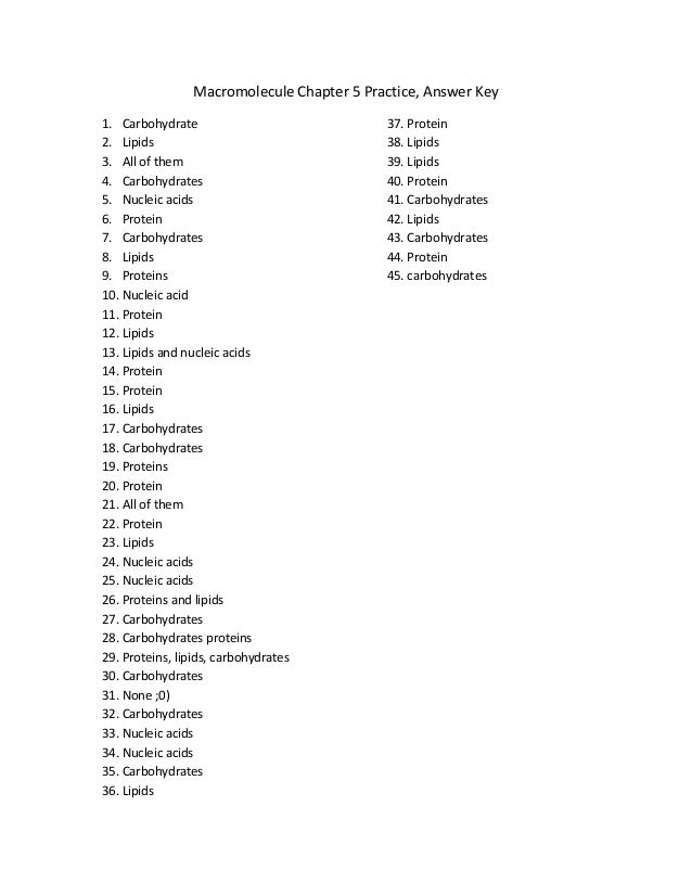 macromolecule-chapter-5-practice