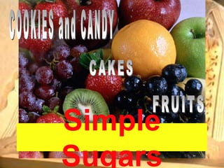 Simple
Sugars
 