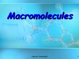 Macromolecules copyright cmassengale 