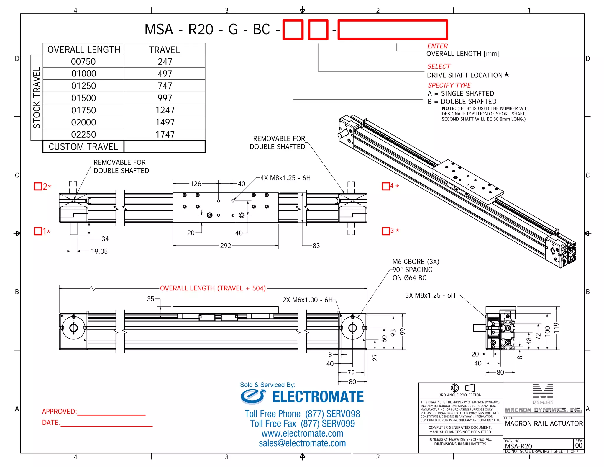 Macron dynamics msa_r20_specsheet | PDF