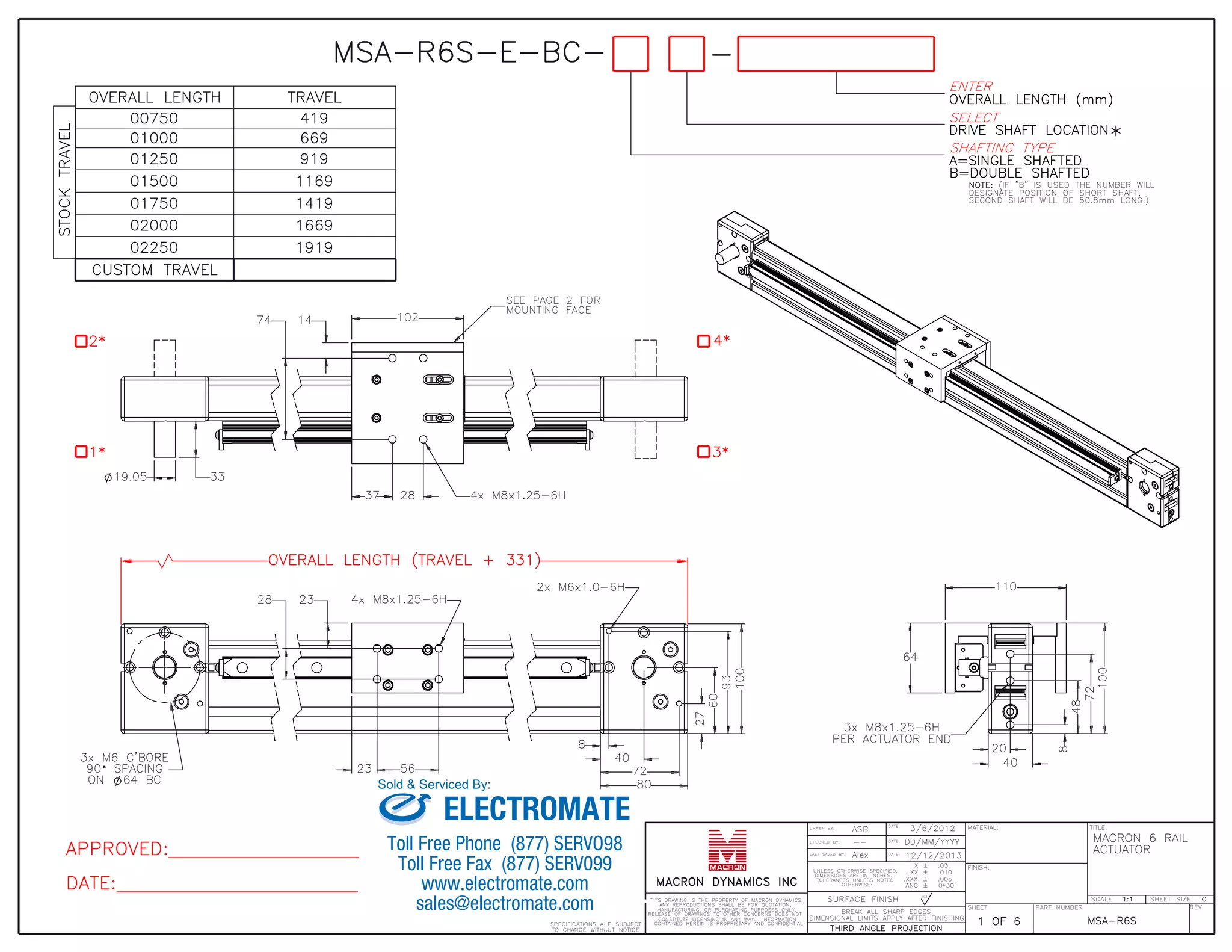 Macron dynamics msa_r6s_specsheet | PDF