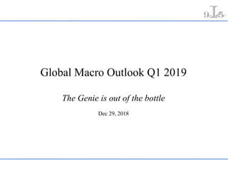 Global Macro Outlook Q1 2019
The Genie is out of the bottle
Dec 29, 2018
9 5
 