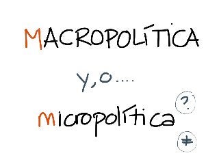 Macropolítica o Micropolítica: una nueva aproximación a la comunicación política
