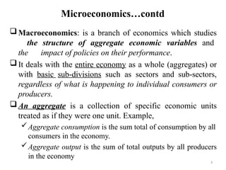Econ Class Examples Macro Economics lecture notes and classes | PPTX