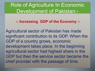 Agriculture of pakistan | PPTX