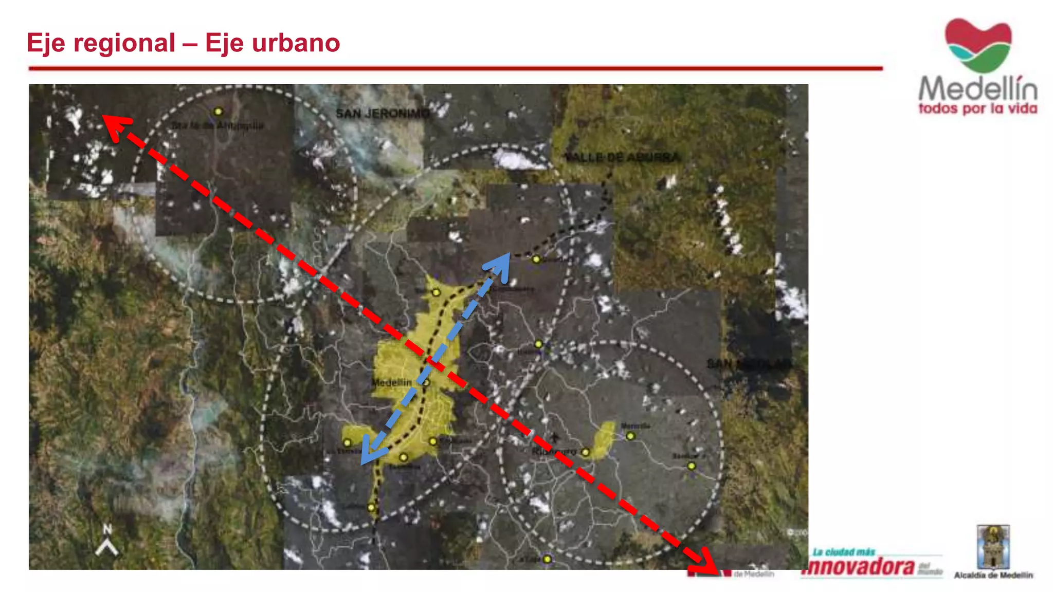 Eje regional – Eje urbano 
 