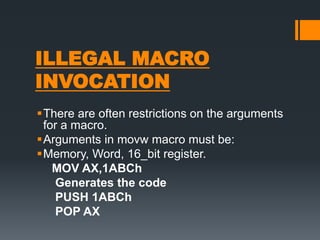 Macros...presentation | PPTX