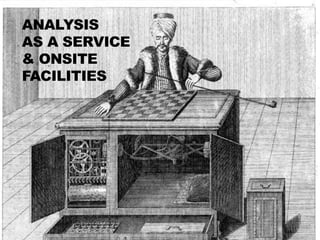 ANALYSIS
AS A SERVICE
& ONSITE
FACILITIES
 