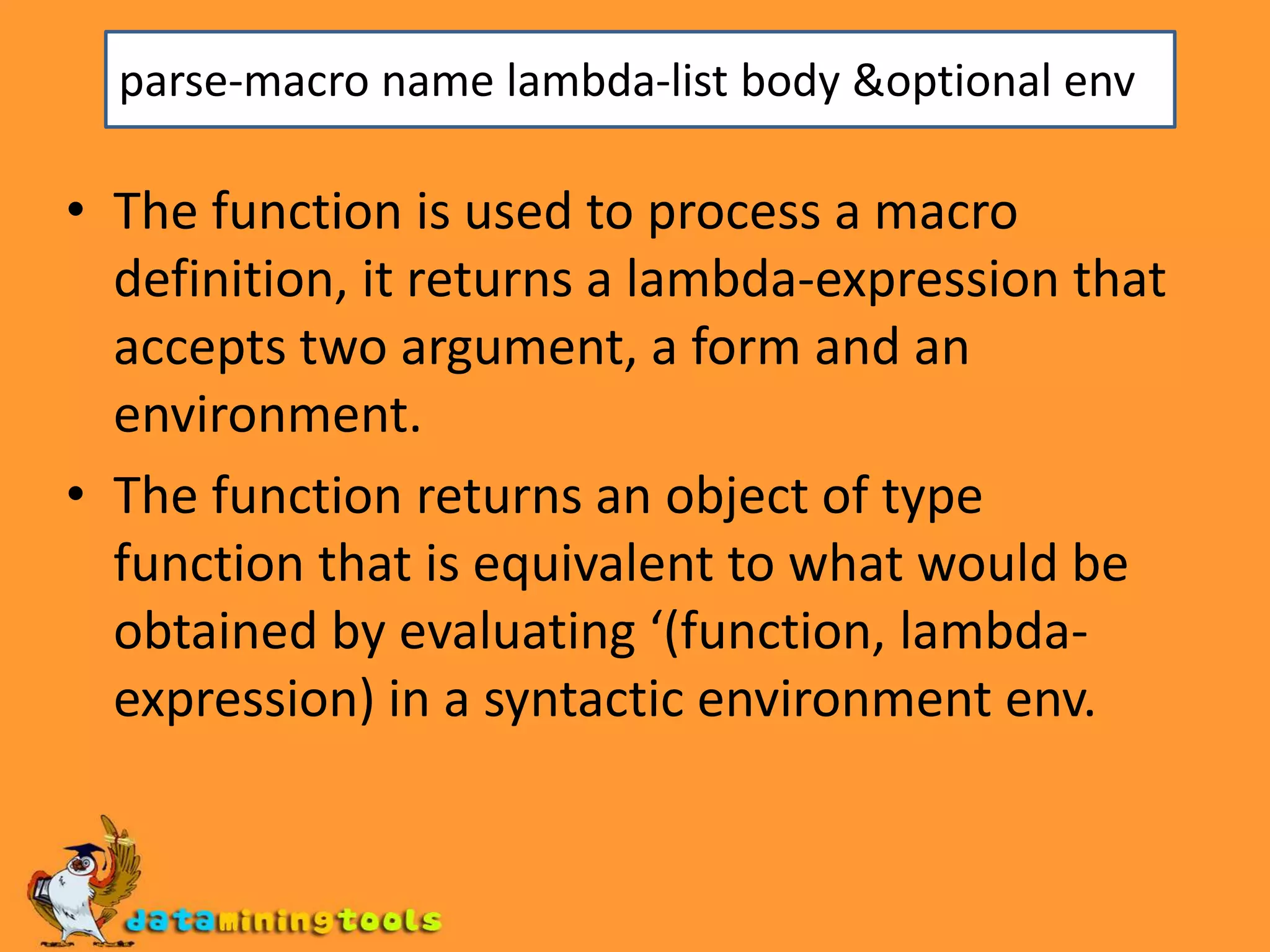 :macro list of local macro definitions 