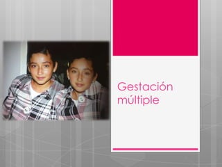 Gestación
múltiple
 