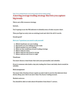 Ma Crossover Examples Ma crossover | PDF