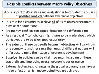 Trade Offs between Macro Objectives | PPTX | Economy | Business and Finance