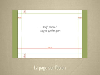 La page sur l’écran
 