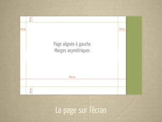 La page sur l’écran
 