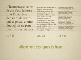 Alignement des lignes de base
 