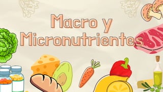 Macro y
Macro y
Micronutrientes
Micronutrientes
 