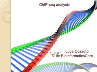 ChIP-seq analysis




               Luca Cozzuto
            BioinformaticsCore
 